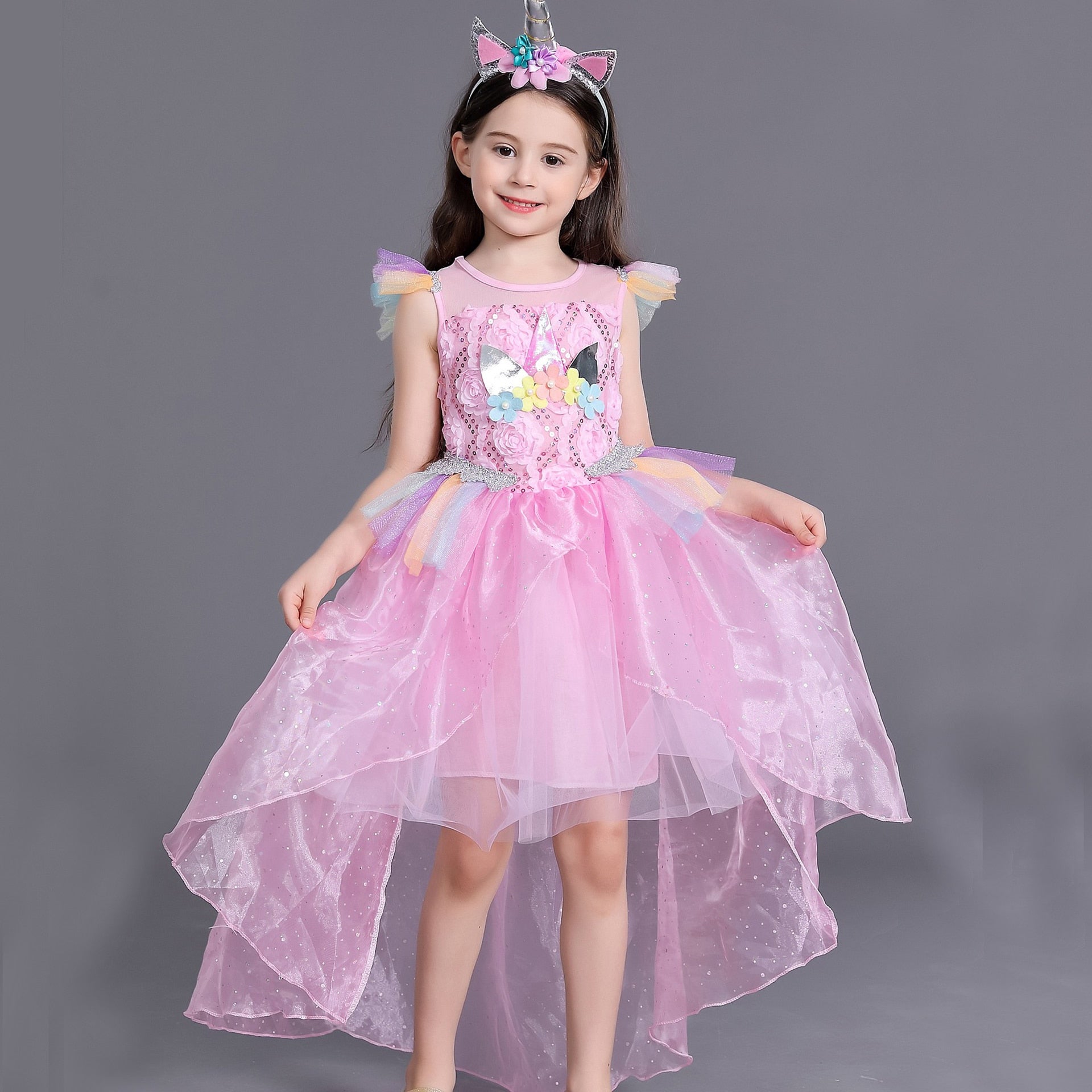 Girls Fairy Tale Princess Couture Gown | Kids Special Occasion Gown
